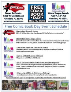 Free Comic Book Day 2019 Event Schedule - Copy